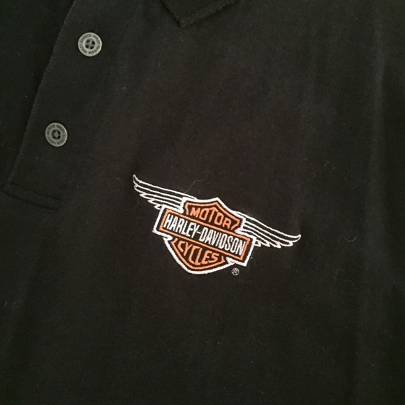Men’s Harley Davidson collared work golf polo shir - Picture 5 of 8